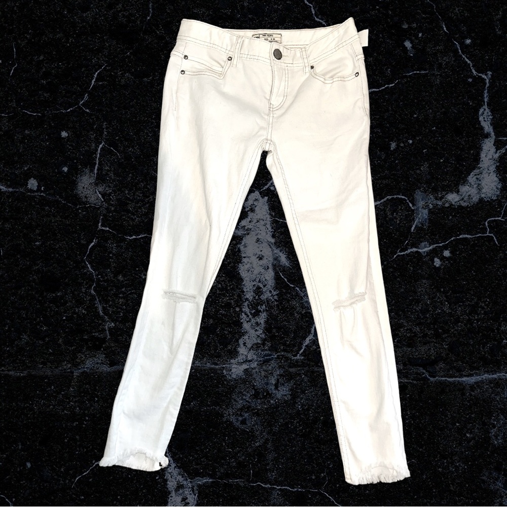 FREE PEOPLE White Skinny Jeans